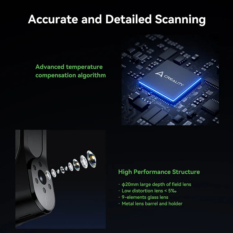 Creality CR-Scan Raptor 3D Scanner Hybrid Blue